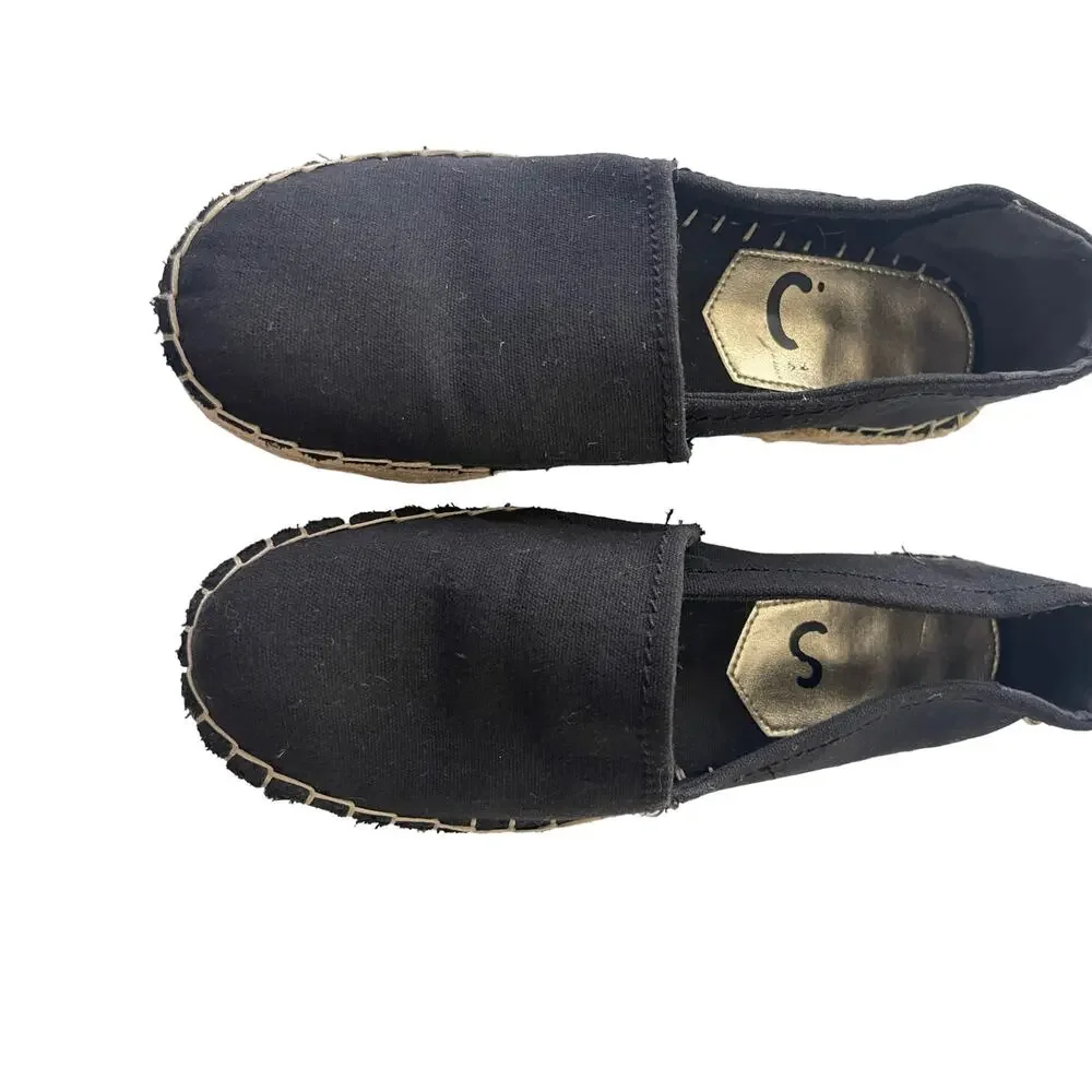 Circus‎ Sam Edelman Camellia Women's Size 9 Black Platform Espadrilles Shoes